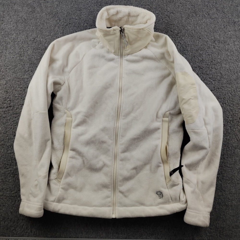 Mountain Hardwear Mistral Fleece Jacket Womens XS White Full Zip